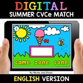 Summer Digital CVCe Word Work for Google Classroom 2 - Dis
