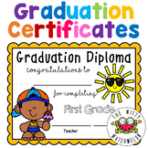First Grade Summer Graduation Certificates & Diplomas