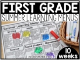 First Grade Summer Learning Menus | GOOGLE SLIDES™ |