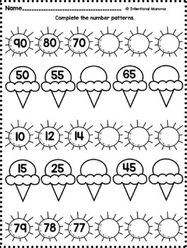 first grade summer math review packet by intentional momma tpt