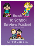 Back to School Review Packet