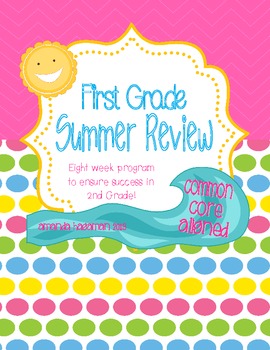 Preview of First Grade Summer Review (Common Core Aligned)