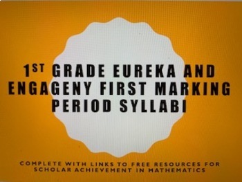 Preview of First Grade Syllabus for Eureka - EngageNY 