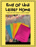 First Grade - TC End of Unit Letters