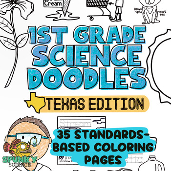 Preview of First Grade TEKS Science Coloring Book