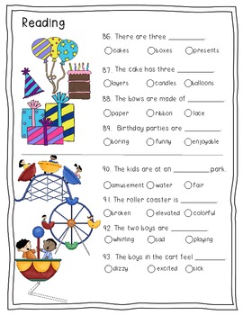 First Grade Test Prep for Standardized Testing by Heather Cartwright