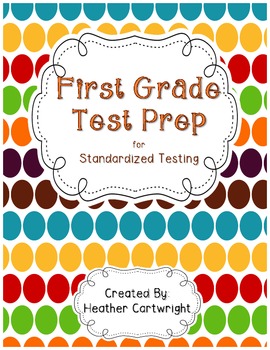 Preview of First Grade Test Prep for Standardized Testing