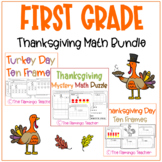 First Grade Thanksgiving Math Bundle