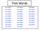 First Grade Trick Word Powerpoint Projectable