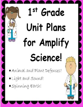 Preview of First Grade Unit Plans for Amplify Science , Units 1-3
