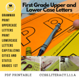 First Grade | Upper and Lower Case Letters | Alphabet