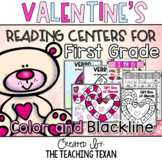 First Grade Valentine's Reading Center Games and Activities