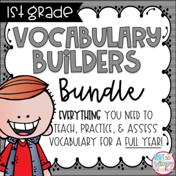 Preview of First Grade Vocabulary FULL YEAR Bundle