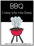 First Grade Vocabulary:  I Have, Who Has: BBQ