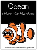 First Grade Vocabulary:  I Have, Who Has: Ocean