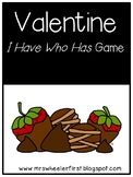 First Grade Vocabulary:  I Have, Who Has: Valentine's Day