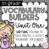 First Grade Vocabulary Word Builders Unit 1