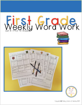Preview of First Grade Word Work #1