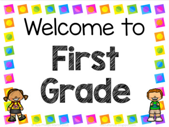 First Grade Welcome Signs - Free by Nyla&#39;s Crafty Teaching | TpT