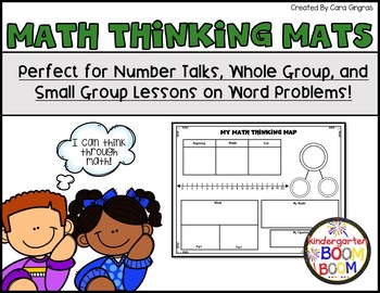 Preview of First Grade Word Problems: Math Strategy Mats
