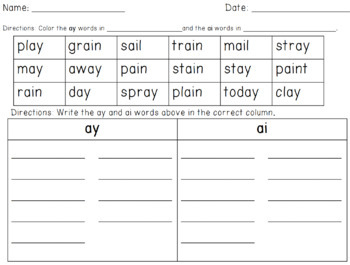 First Grade Word Sorts by Ali's Answers | Teachers Pay Teachers