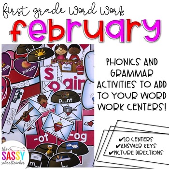 Preview of First Grade Word Work February