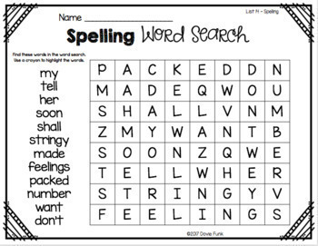 word searches for first grade spelling great for beginners by dovie funk