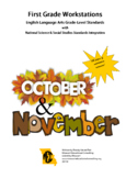 First Grade Workstations Centers October & November Resource