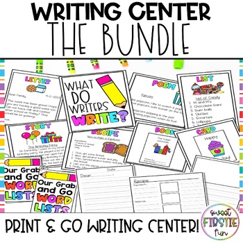Preview of First Grade Writing Center Bundle | Writing Station