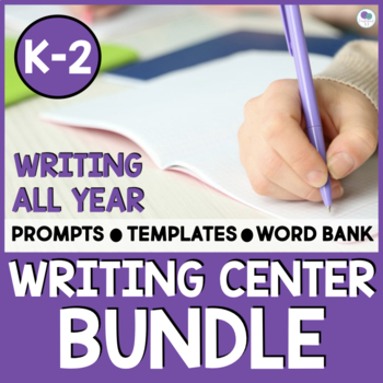 Preview of August Writing Bundle For The Whole Year | First Grade Writing Centers