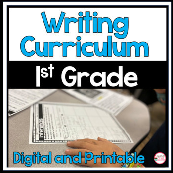 Preview of First Grade Writing Curriculum Narrative Writing Opinion Writing Informational