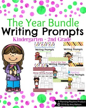 Preview of First Grade Writing Prompts Bundle
