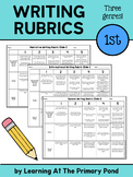First Grade Writing Rubric Set - Narrative, Informational,