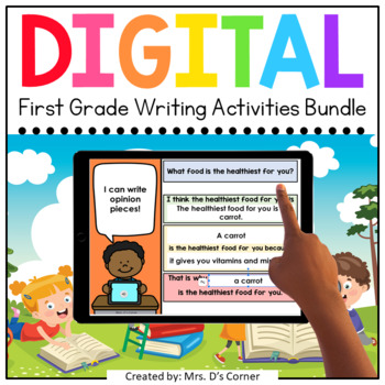 Preview of First Grade Writing Standards-Aligned Digital Activity Bundle