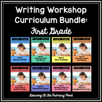 Preview of First Grade Writing Workshop Curriculum  (Writing Units Bundle)
