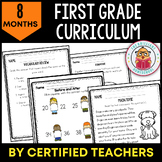 First Grade Yearlong Curriculum | Math, Language Arts, and