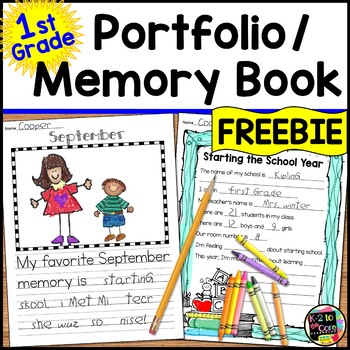 Preview of Memory Book Year Long | Paragraph Writing Pages for Each Month FREE SAMPLE