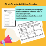 First Grade addition Stories | Change unknown | Multiple s