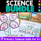 First Grade and Kindergarten Year Long Science Activities Bundle