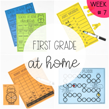 Preview of First Grade at Home - Week Seven