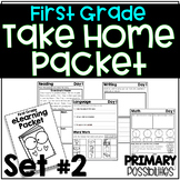 First Grade eLearning Take Home Packet Set 2 Distance Learning