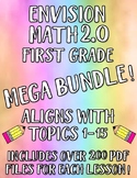 First Grade enVision Math 2.0 MEGA BUNDLE Topics 1-15 NO P