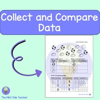 Preview of iReady First Grade Lesson 18: Collect and Compare Data - 2024