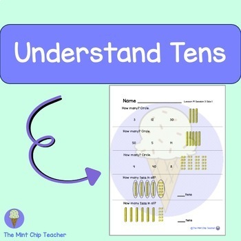 Preview of iReady First Grade Lesson 19: Understand Tens - 2024