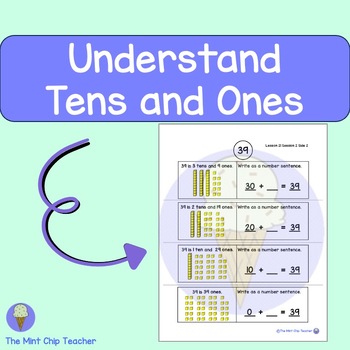 Preview of iReady First Grade Lesson 21: Understand Tens and Ones - 2024