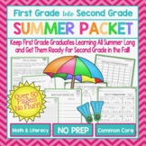 First Grade into Second Grade Summer Packet (No Prep, No F