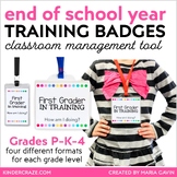 First Grader in Training Badges - Student Badges  - End of