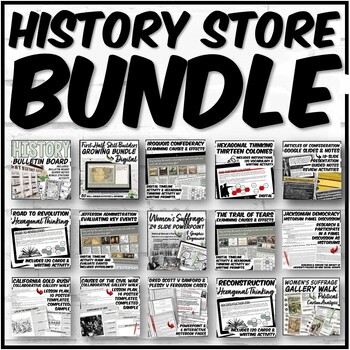 Preview of First Half U.S. History | Semester 1 | Growing Bundle
