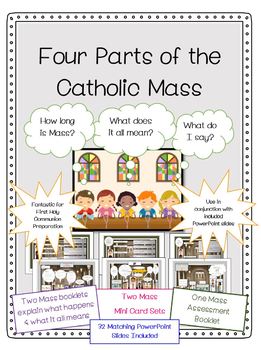 Preview of First Holy Catholic Communion Preparation/ Parts of Mass: What Does it All Mean?