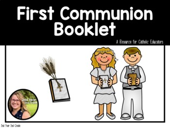 Preview of First Holy Communion Book for Catholic Schools Book 1